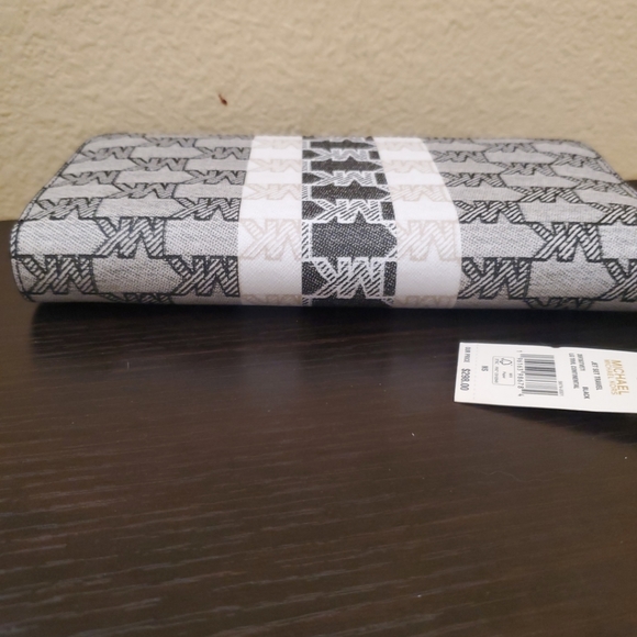 Michael kors Jet Set Travel Large Jacquard Continental Wallet - Picture 6 of 12